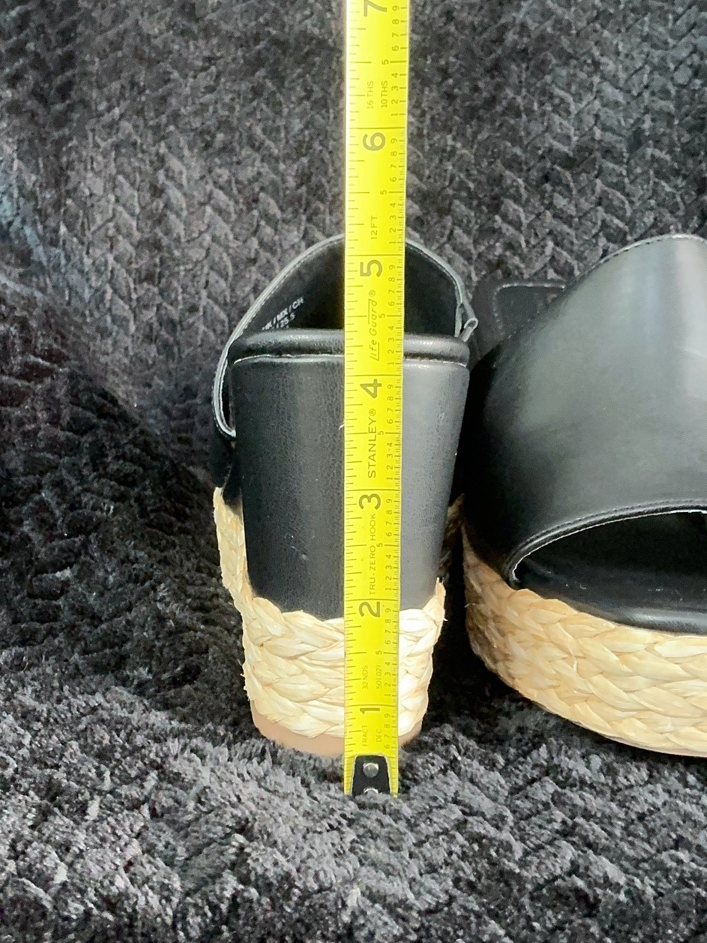 Kenneth Cole Reaction Black Slide Platform Espadrilles - Picture 6 of 9